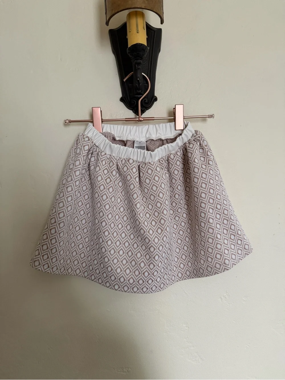 Rachel Zoe Cream & Beige Geometric Cropped Blazer